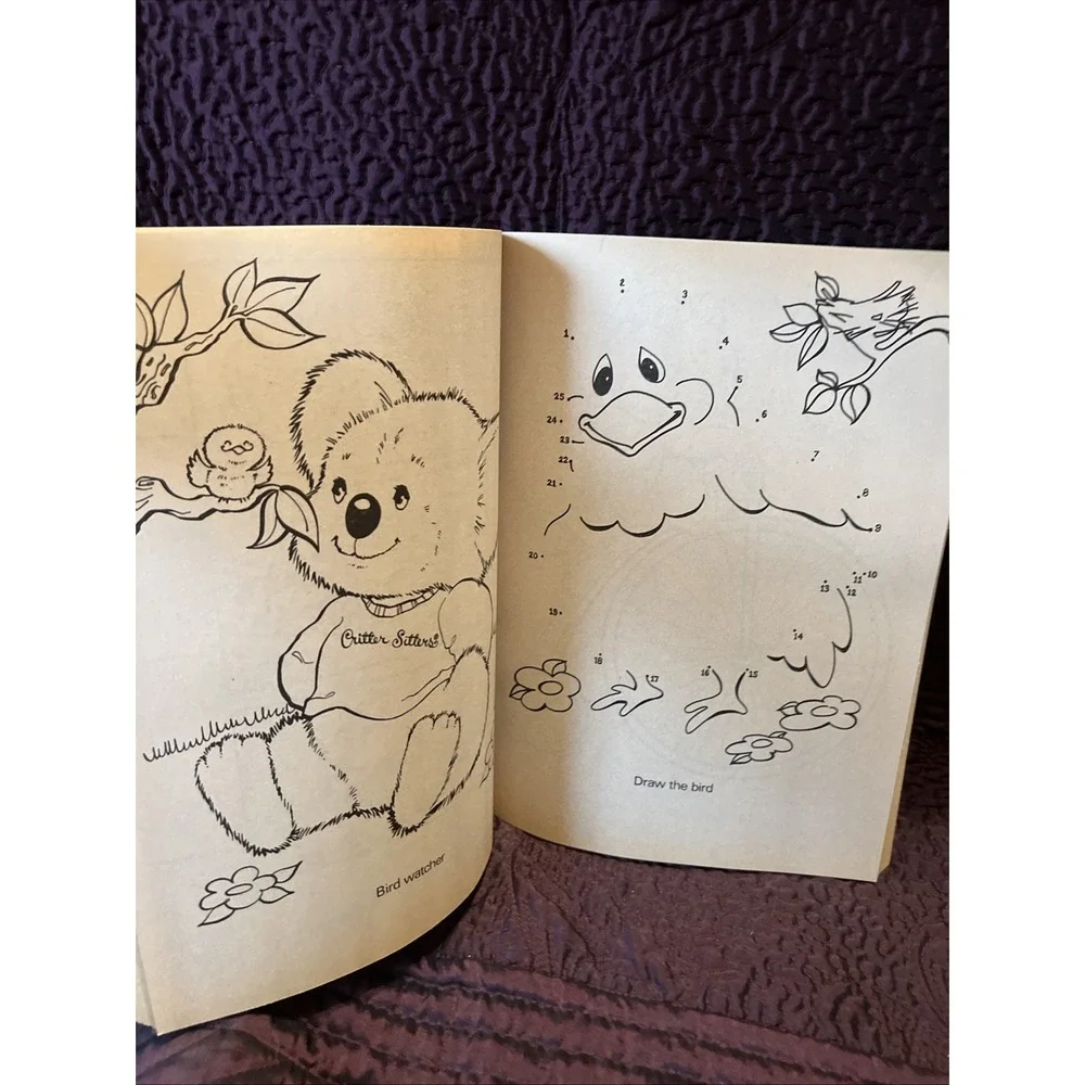 Vintage Critter Sitters Giant Coloring Book 1992 Merrigold‎ Press Brand New Mint